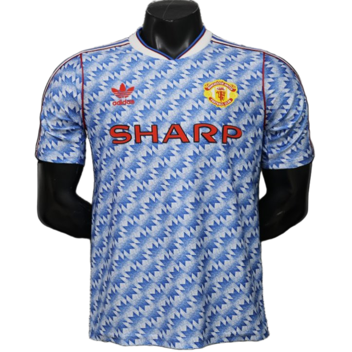 Manchester United 2026/27 Away Jersey – Player Version – Retro Version – Blue