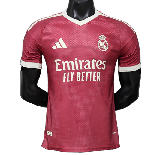 Real Madrid 2026/27 Third Jersey – Player Version – Red/Burgundy
