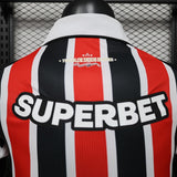 São Paulo 2026/27 Camiseta visitante – Versión jugador – Negro/Blanco/Rojo
