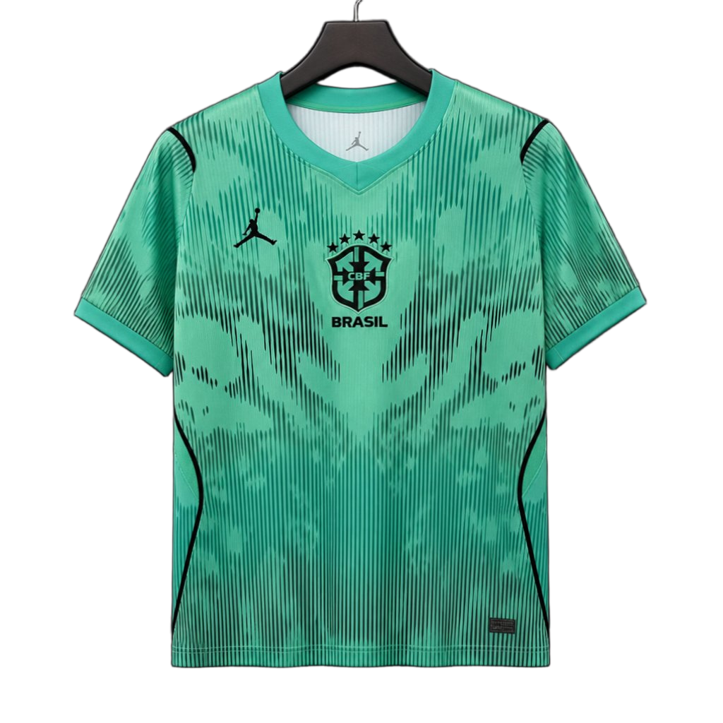 Brazil 2026 Goalkeeper Jersey – Black/Green – Jordan