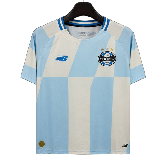 Grêmio 2026/27 Away Jersey – Sky Blue/White with Crew Neck