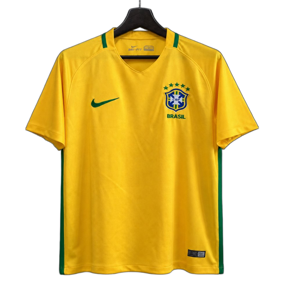 Brazil 2016 Home Jersey – Retro Version
