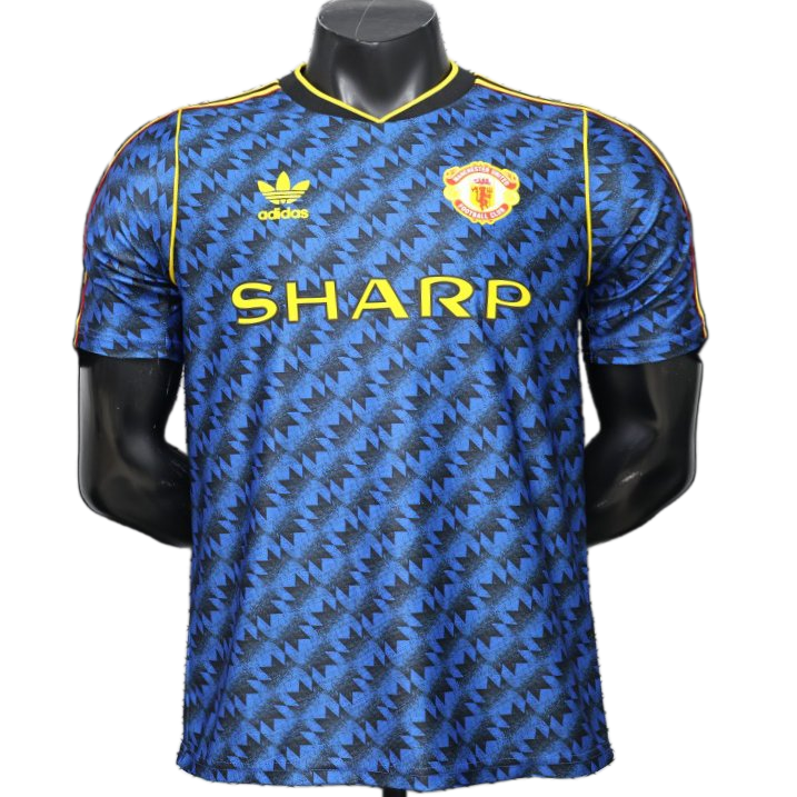 Manchester United 2026 Away Jersey – Player Version – Black/Blue