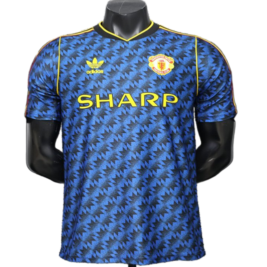 Manchester United 2026 Away Jersey – Player Version – Black/Blue