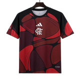 Flamengo 2026/27 Pre – Match Training Top – Player Version – Black/Red/Burgundy