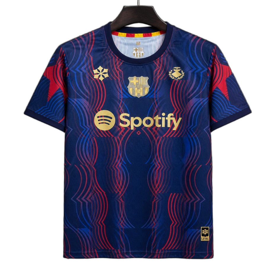 FC Barcelona 2026/27 Pre – Match Training Top – Player Version – Red/Blue/Gold