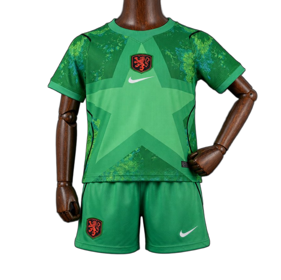 Netherlands 2026 Goalkeeper Kids Kit – Green