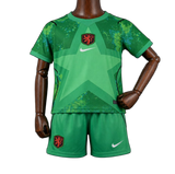 Netherlands 2026 Goalkeeper Kids Kit – Green