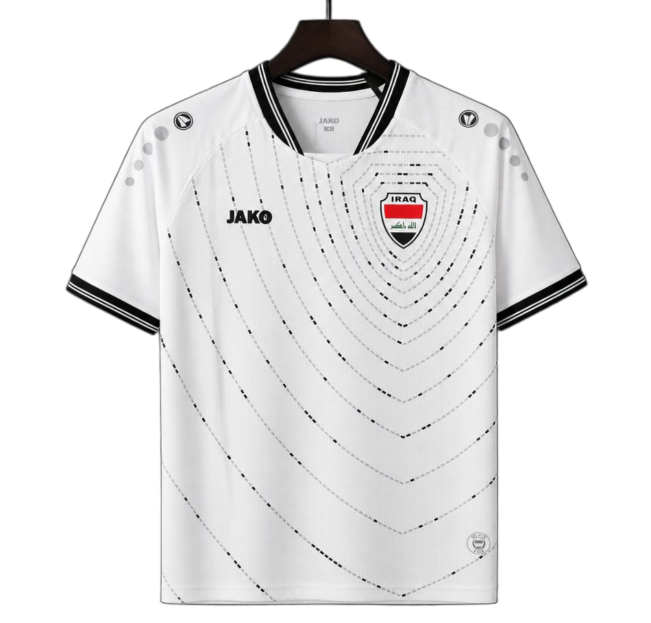 Iraq 2026 Home Jersey – White Pattern