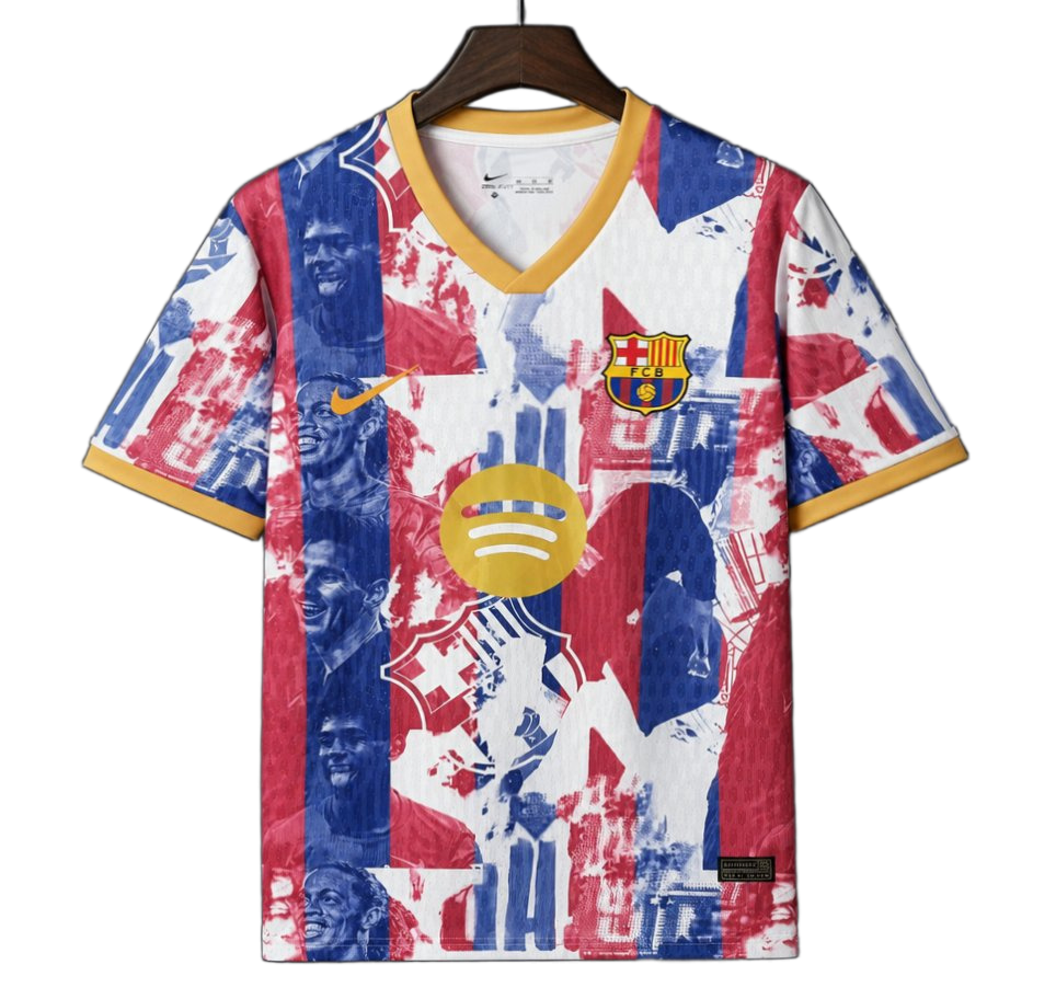 FC Barcelona 2026/27 Jersey – Special Edition – White/Red/Blue – Legends Graphic Commemorative