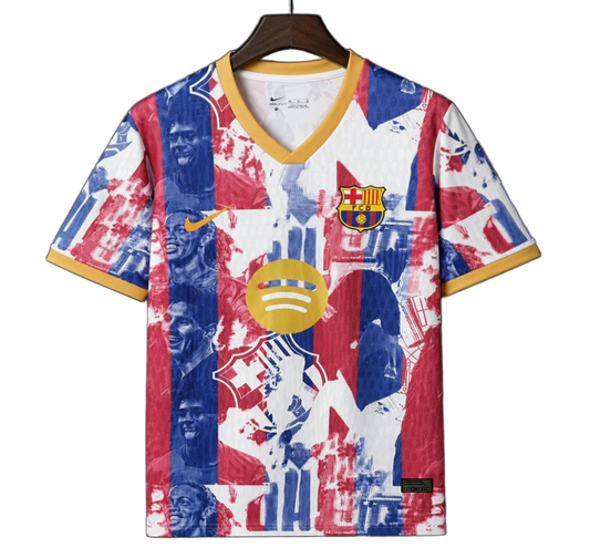 FC Barcelona 2026/27 Jersey – Special Edition – White/Red/Blue – Legends Graphic Commemorative