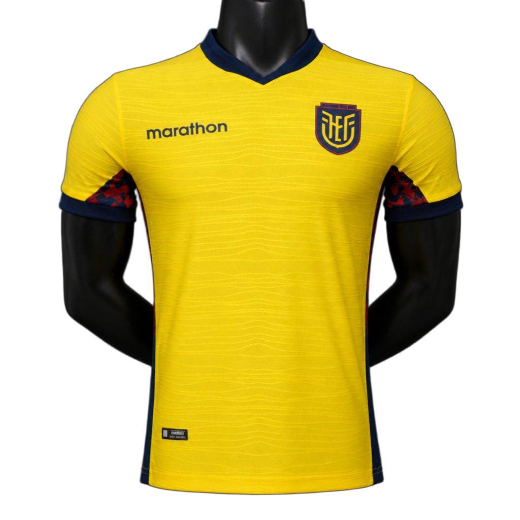 Ecuador 2026 Home Jersey – Player Version – Yellow – Tonal Wave