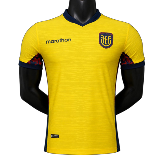Ecuador 2026 Home Jersey – Player Version – Yellow – Tonal Wave