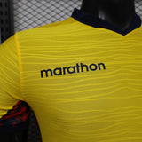 Ecuador 2026 Home Jersey – Player Version – Yellow – Tonal Wave
