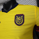 Ecuador 2026 Home Jersey – Player Version – Yellow – Tonal Wave
