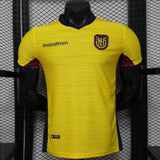 Ecuador 2026 Home Jersey – Player Version – Yellow – Tonal Wave