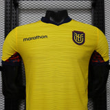Ecuador 2026 Home Jersey – Player Version – Yellow – Tonal Wave