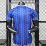 Sweden 2026 Away Jersey – Player Version – Blue – Tonal Chain Stripe