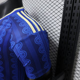 Sweden 2026 Away Jersey – Player Version – Blue – Tonal Chain Stripe