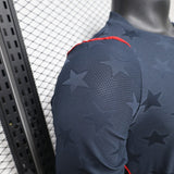 USA 2026 Away Jersey – Player Version – Long Sleeve – Blue/Navy – Tonal Star