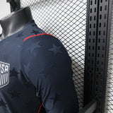 USA 2026 Away Jersey – Player Version – Long Sleeve – Blue/Navy – Tonal Star