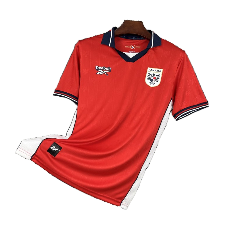 Panama 2026 Home Jersey – Red/Navy Trim