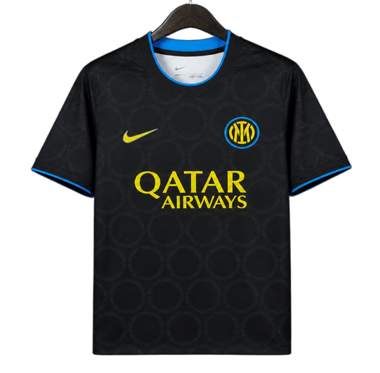 Inter Milan 2026/27 Pre – Match Training Top – Player Version – Black/Yellow