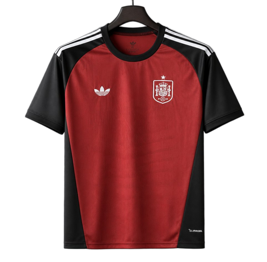 Spain 2026 Goalkeeper Jersey – Black – Wine