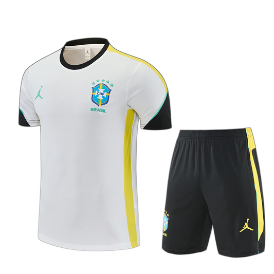Brazil 2026/27 Away Jersey – White – Short Shorts