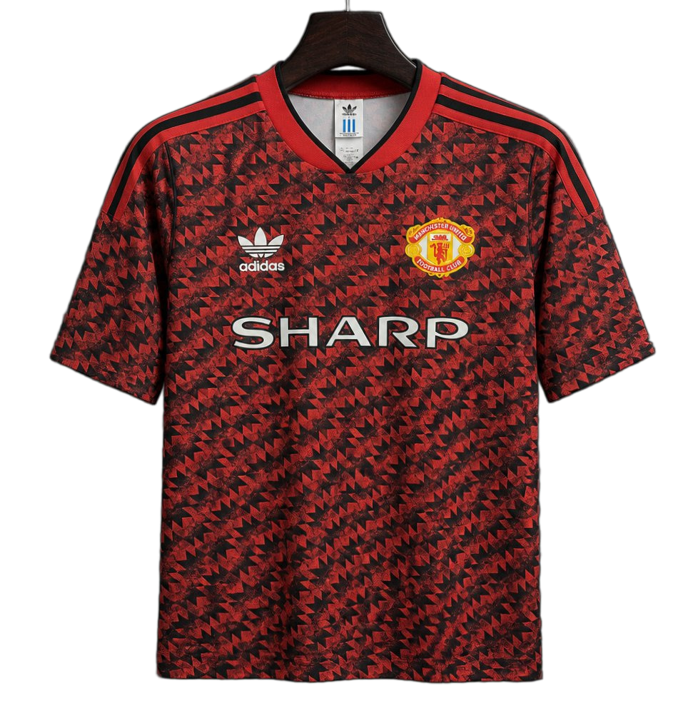 Manchester United 2026/27 Away Jersey – Black/Red – Remake