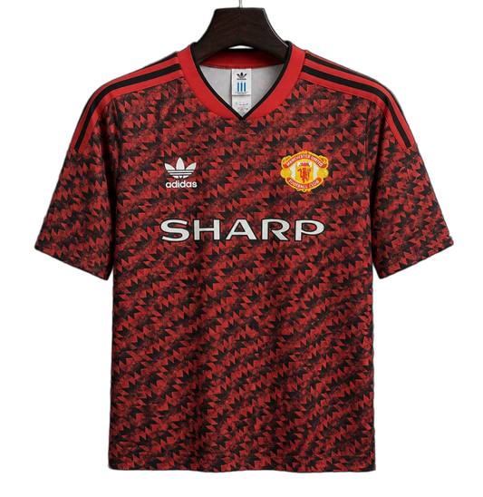 Manchester United 2026/27 Away Jersey – Black/Red – Remake