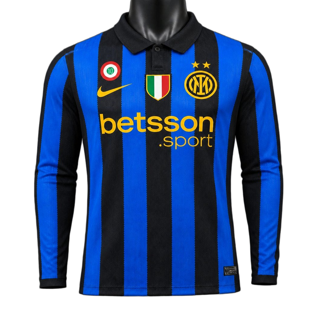 Inter Milan 2026/27 Home Jersey – Player Version – Long Sleeve
