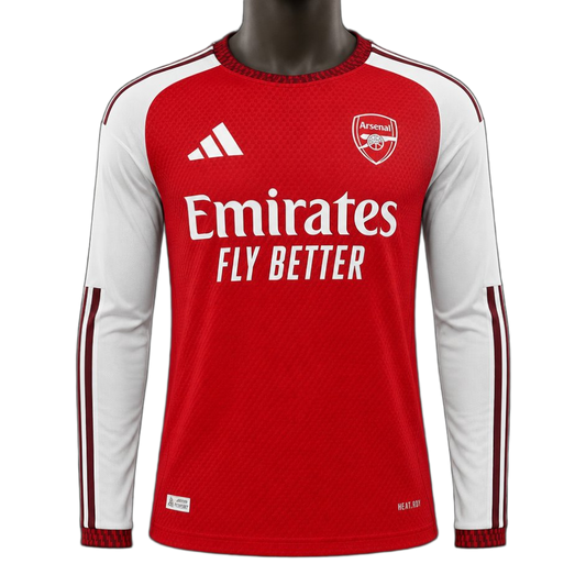 Arsenal 2026/27 Home Jersey – Player Version – Long Sleeve