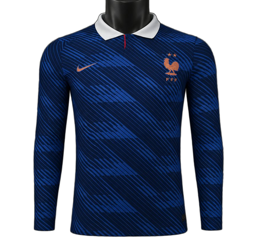 France 2026 Home Jersey – Player Version – Long Sleeve