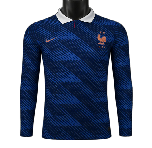 France 2026 Home Jersey – Player Version – Long Sleeve