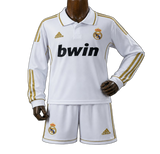 Real Madrid 2011/12 Home Kids Kit – Long Sleeve – Retro Version