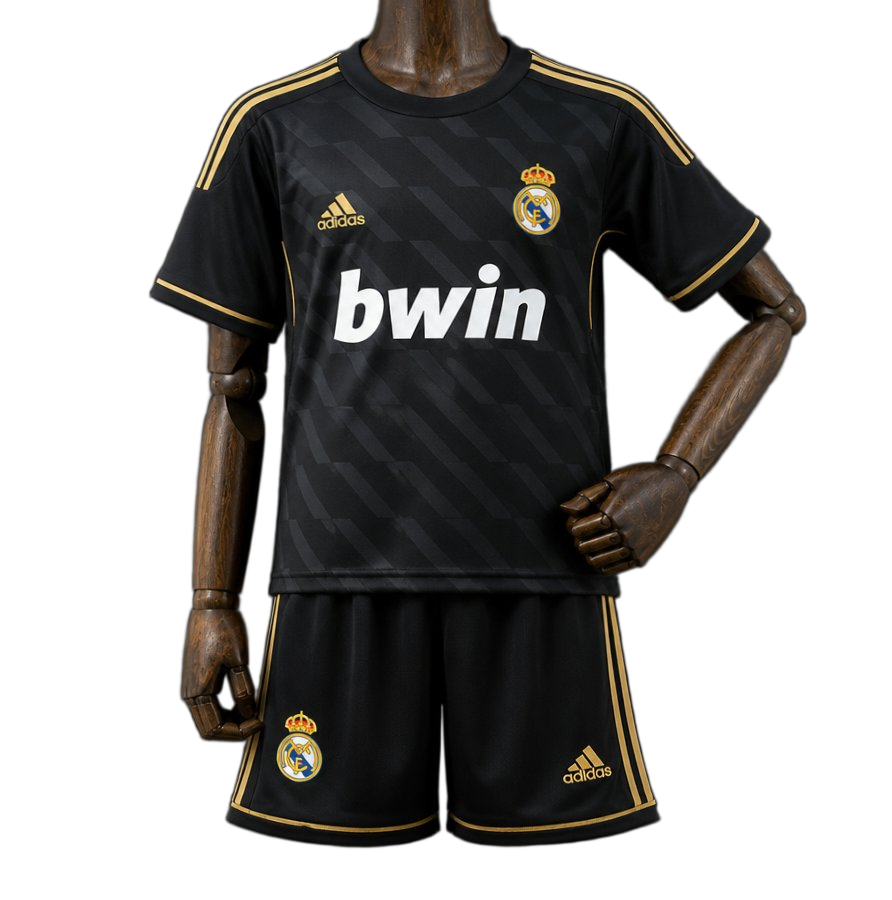 Real Madrid 2011/12 Away Kids Kit – Retro Version