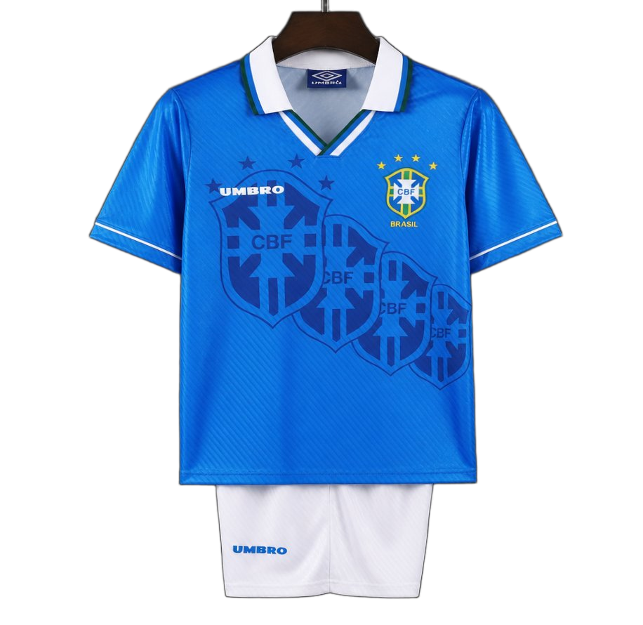 Brazil 1996 Away Kids Kit – Retro Version