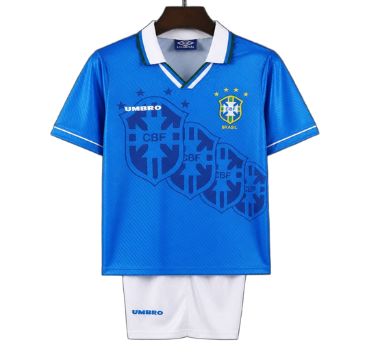 Brazil 1996 Away Kids Kit – Retro Version