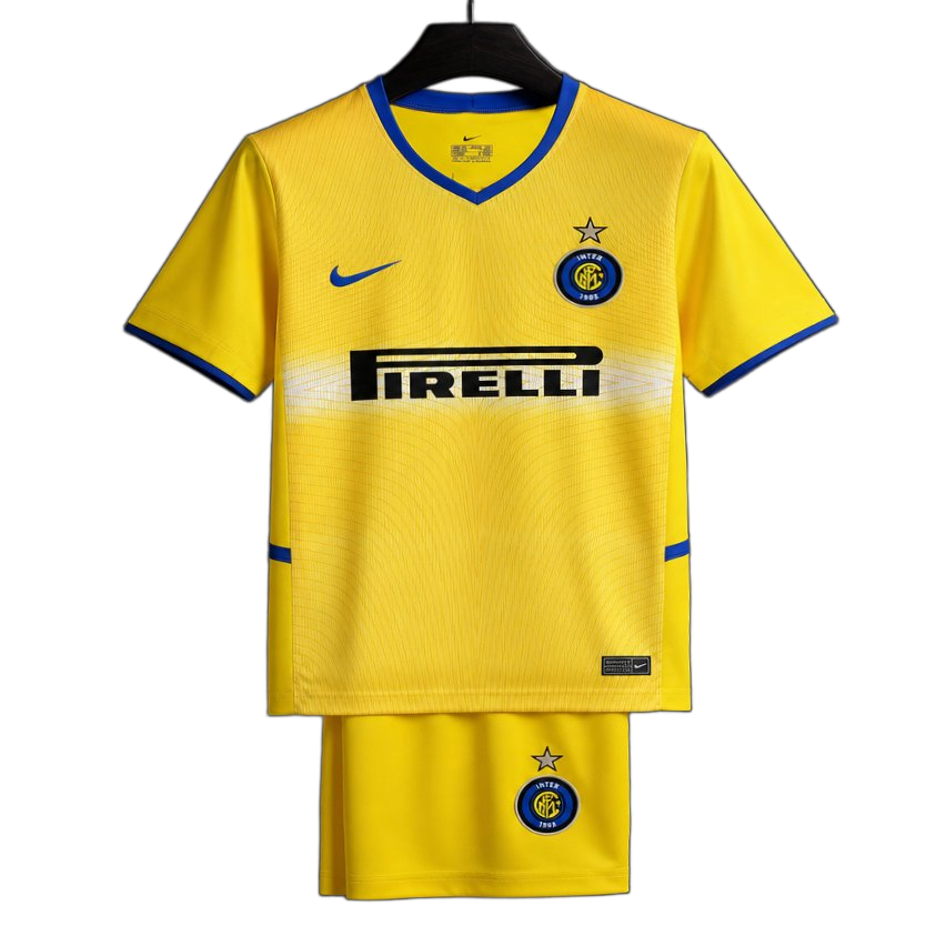 Inter Milan 2002/03 Away Kids Kit – Retro Version