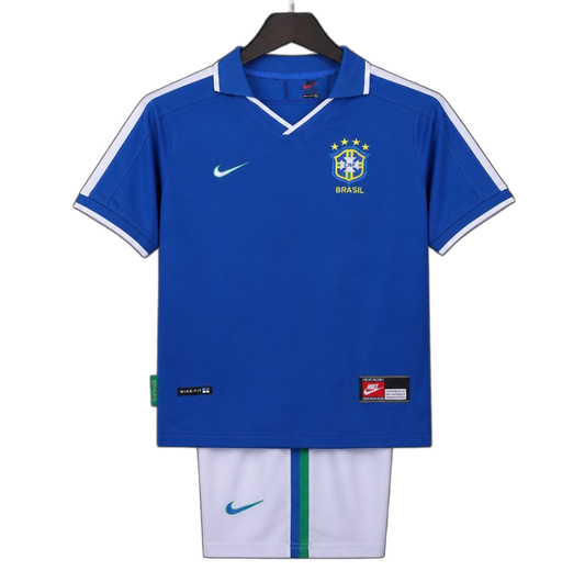 Brazil 1997 Away Kids Kit – Retro Version