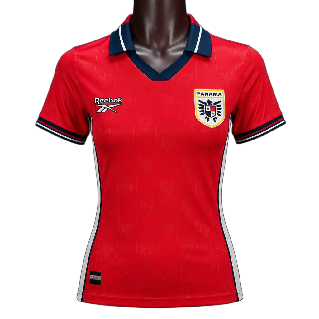 Panama 2026 Home Jersey – Red/Blue Trim