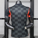 Croatia 2026 Jersey – Player Version – Black – Dark Checkered Pattern
