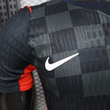 Croatia 2026 Jersey – Player Version – Black – Dark Checkered Pattern