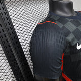 Croatia 2026 Jersey – Player Version – Black – Dark Checkered Pattern