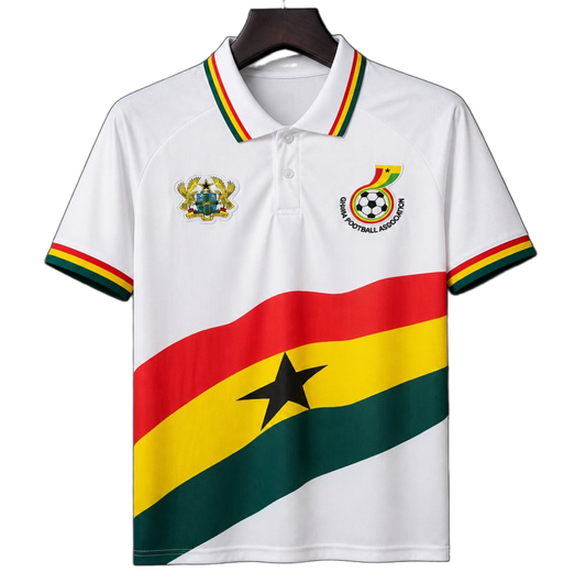 Ghana 2026 Jersey – White – Polo
