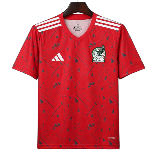 Mexico 2026 Jersey – Red/Green – Geometric Triangles Stripe