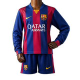 FC Barcelona 2014/15 Home Kids Kit – Long Sleeve – Retro Version