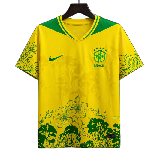 Brazil 2026 Jersey – Special Edition – Green/Yellow – Floral