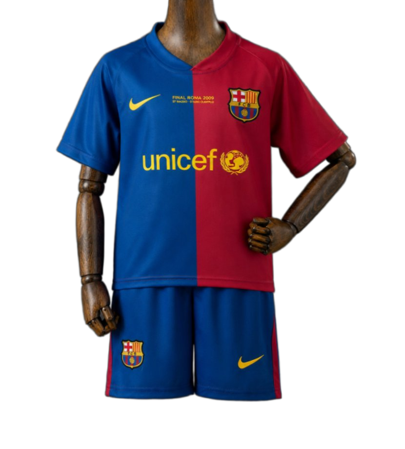 FC Barcelona 2008/09 Home Kids Kit – Retro Version